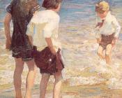 爱德华 亨利 波特哈斯特 : Children at Shore No. 3